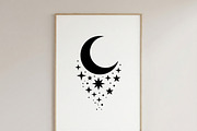 50 Crescent Moon with Stars, an Empty State Illustration by Amazin_art (Thumbnail 33 of 47)
