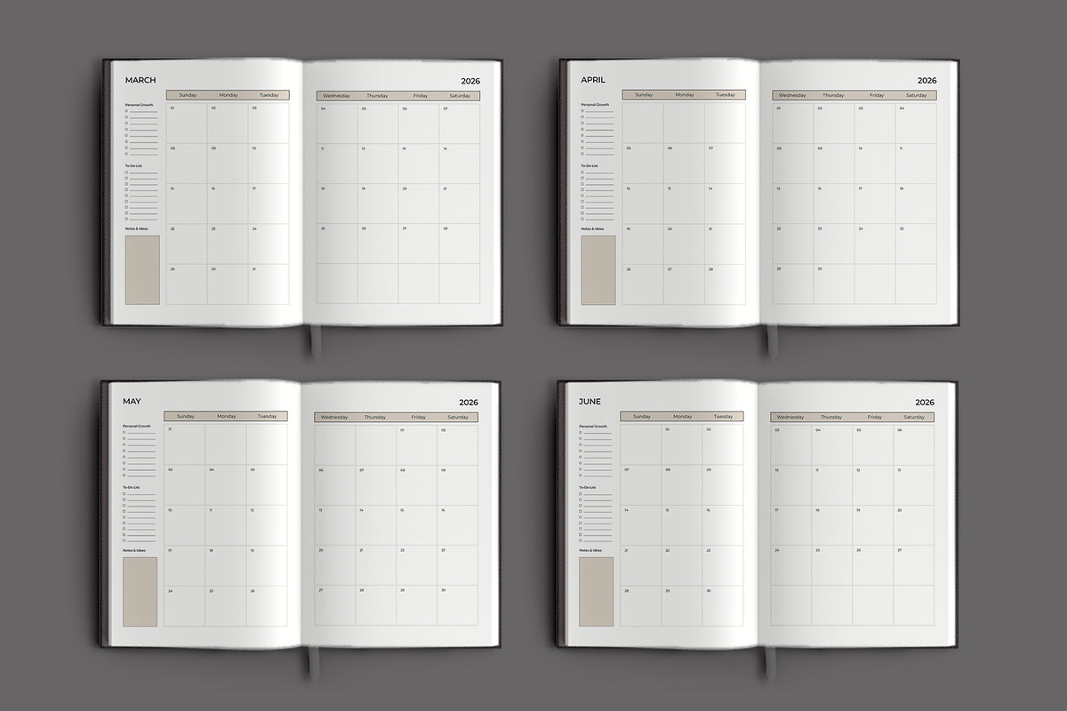 Monthly Productivity Planner preview 3