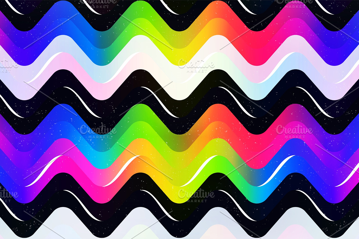 Rainbow. Seamless pattern pack., a Pattern Graphic by Gudiny (Photo 7 of 13)