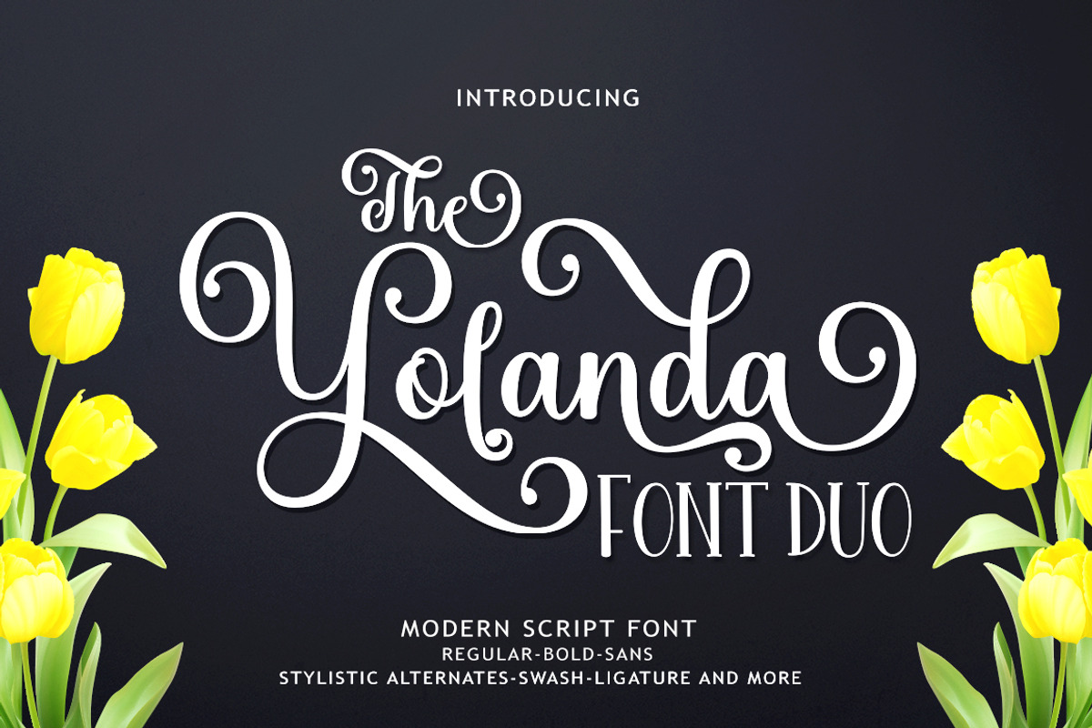 The Yolanda Font Duo, a Script Font by Madjack.font (Photo 1 of 9)