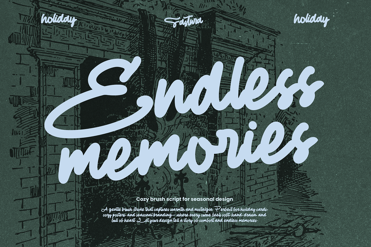 Fastura - Smooth Bold Brush Script, a Script Font by Inviline.co (Photo 5 of 10)