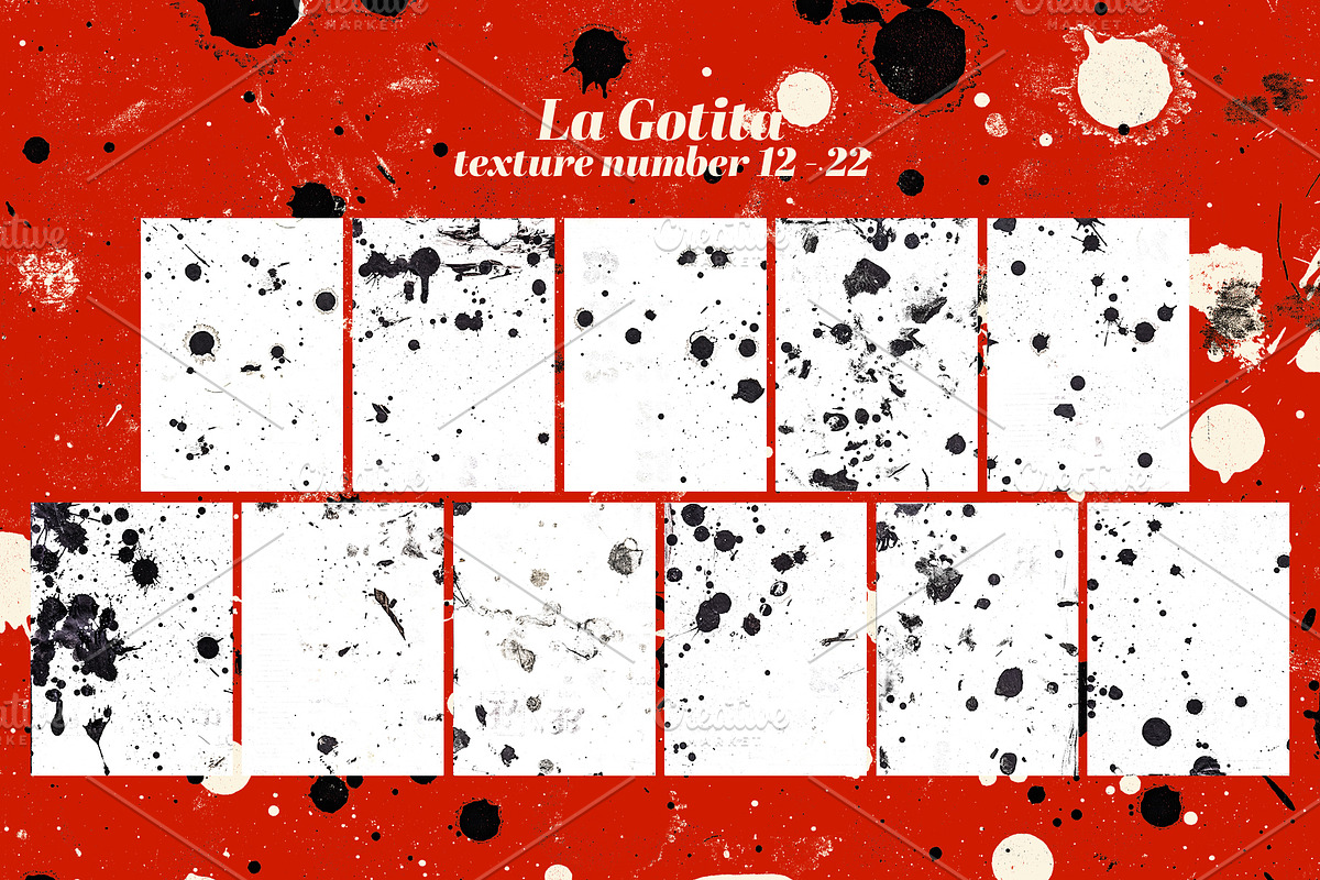 La Gogita: 33 Ink Droplet Textures, a Pattern Graphic by nicholasasmita (Photo 6 of 12)
