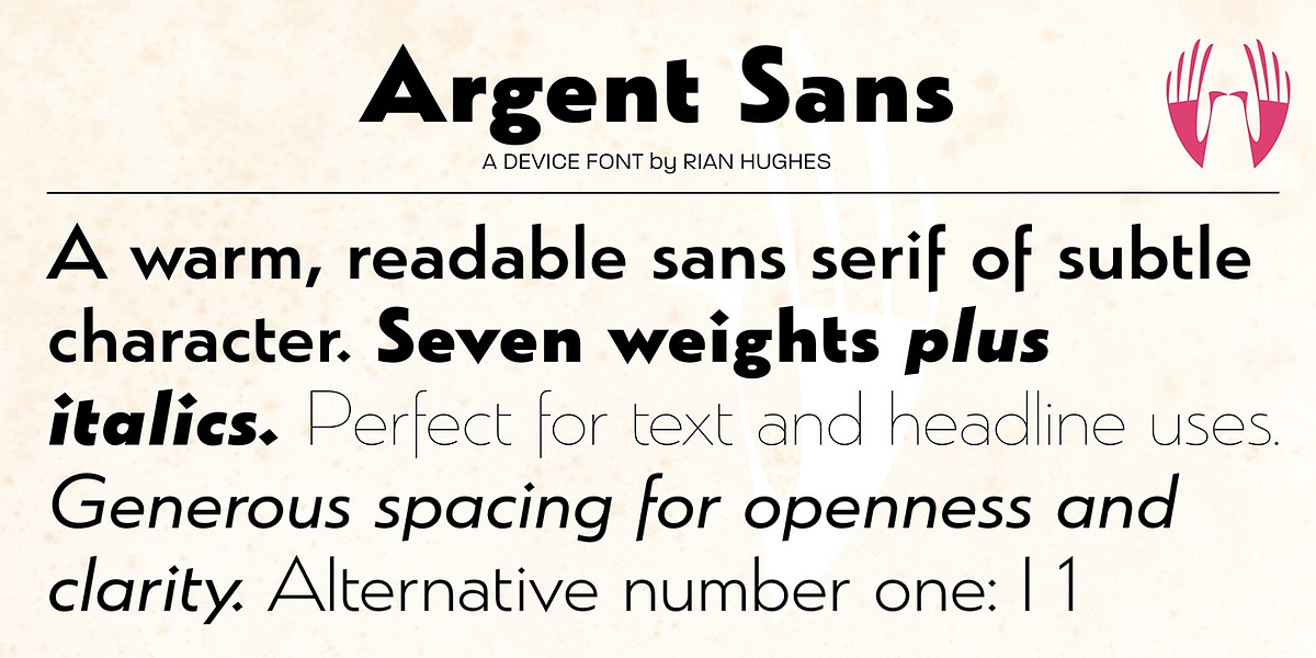 Argent, a Sans Serif Font by Device (Photo 2 of 9)