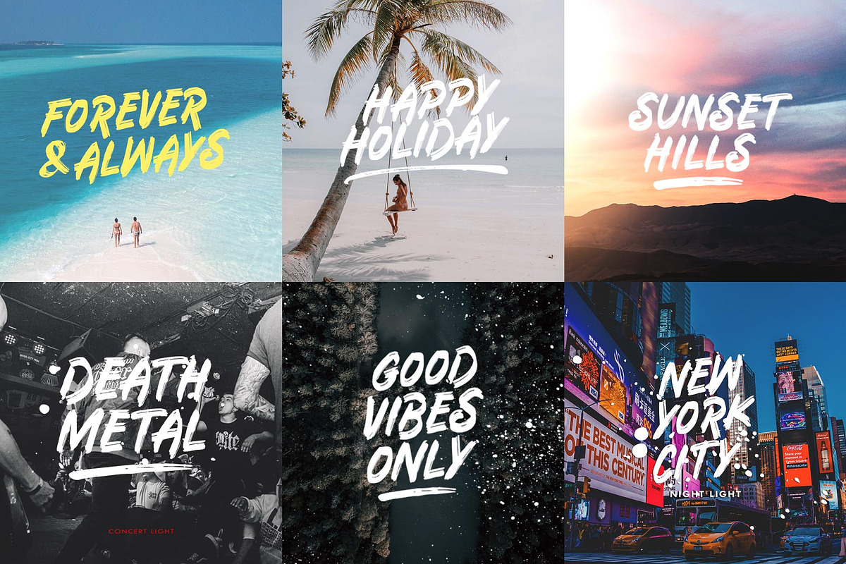 Tunnels Brush Font (Extras) preview 3