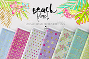 Chevron Stripped Tropical Patterns, a Pattern Graphic by KaramfilaS (Thumbnail 2 of 15)