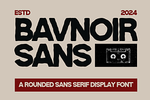 Bavnoir – Rounded Sans Serif Display