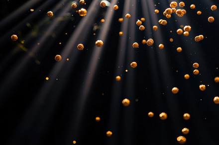 Abstract Golden Light Rays & Sparkle, a Background Photo by Virgo Studio