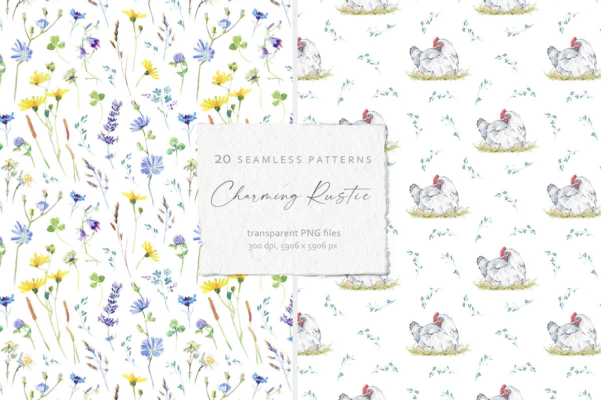 20 Seamless Patterns Collection, a Pattern Graphic by Eva Katerina (Photo 12 of 14)