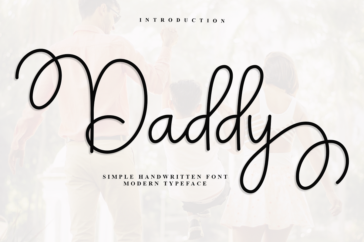 Daddy, a Handwritten Font by InermediaSTUDIO (Photo 1 of 7)