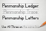 Penmanship Family, a Font by Essqué Productions (Thumbnail 2 of 5)