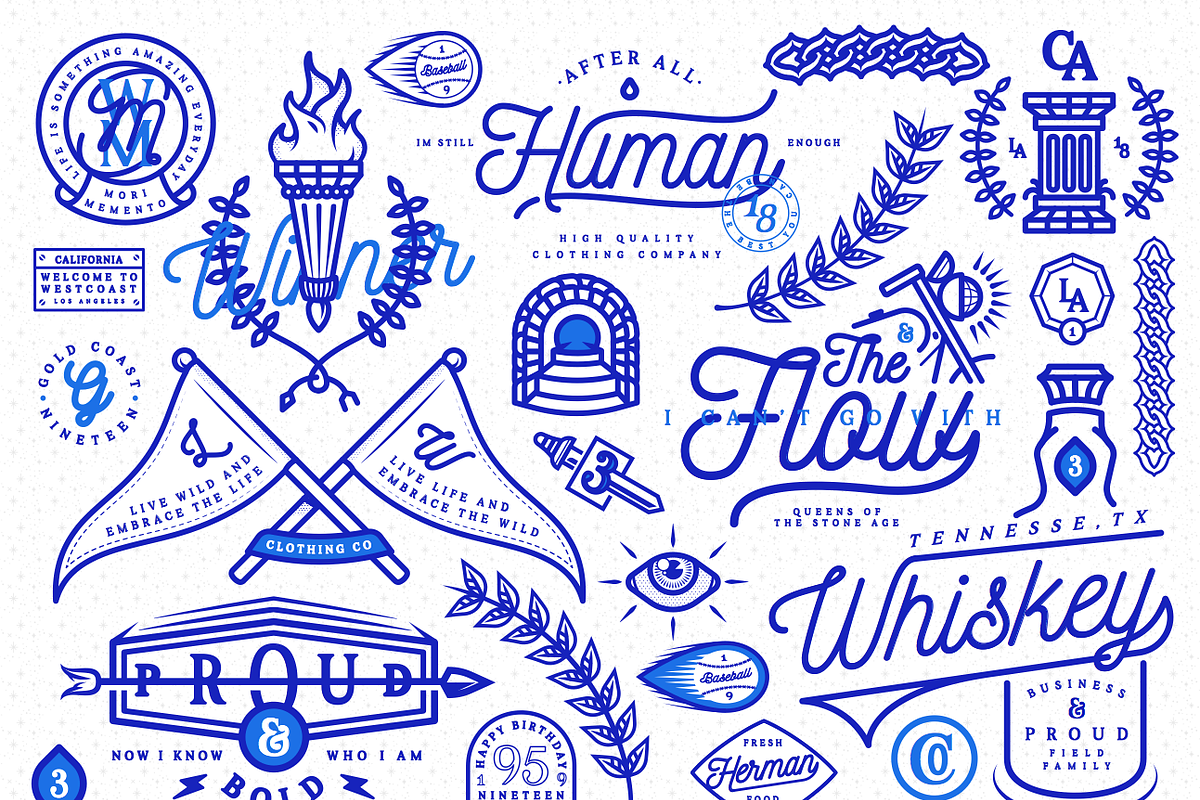 Blue Print Badges, a Branding & Logo Template by amgd (Photo 2 of 3)