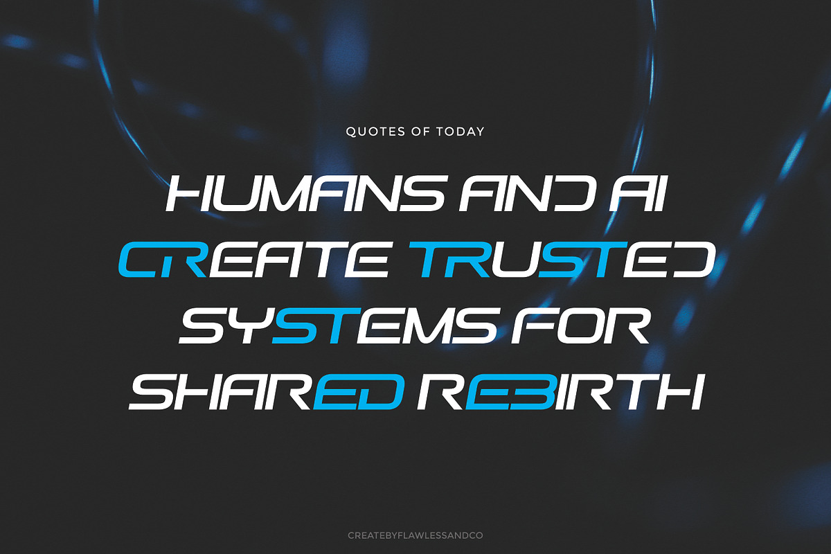 Zutron - Futuristic Display Font, a Font by Flawless And Co (Photo 2 of 10)