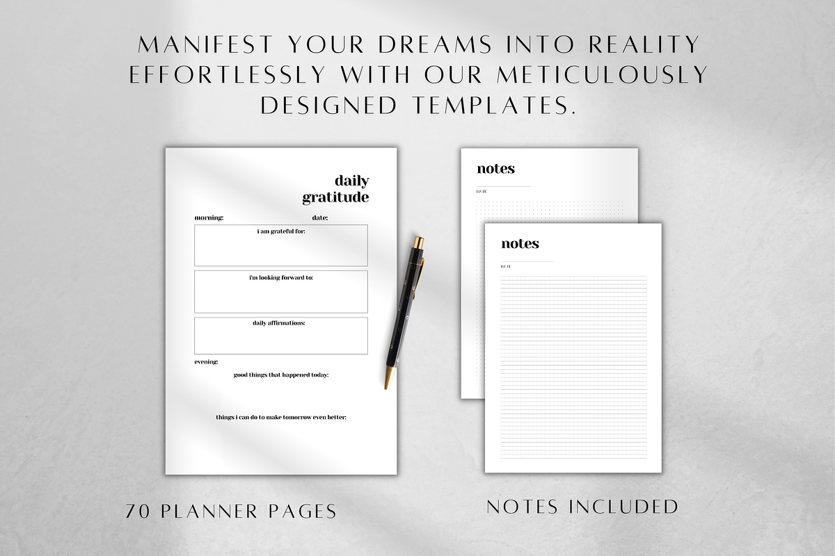 Manifestation Planner Printable, a Stationery Template by BRANDcontent (Photo 3 of 6)
