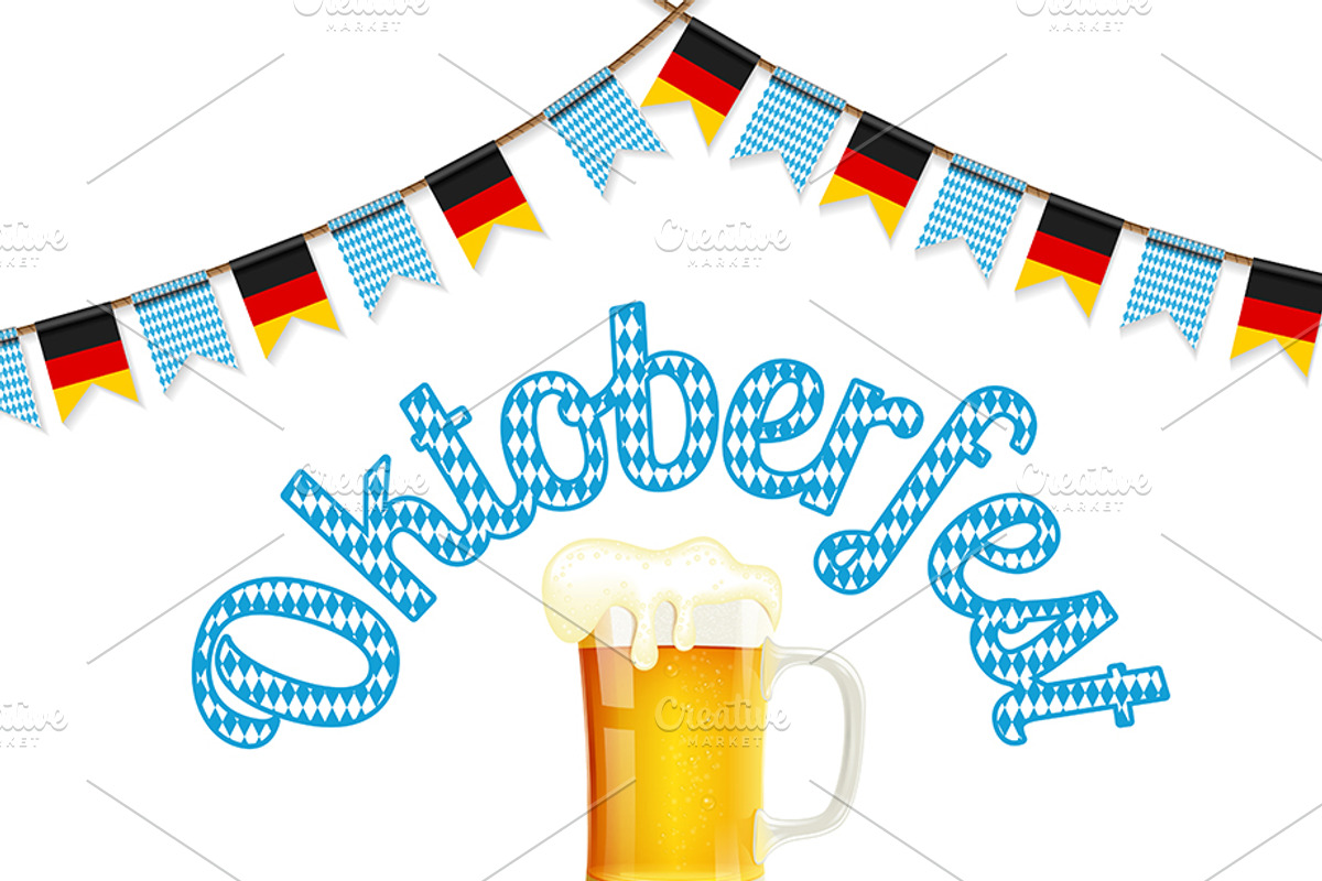 Oktoberfest Beer Festival Party Post, a Food Illustration by TAlex (Photo 4 of 6)