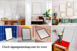 Frame Mockups Close-Up Set 2 6PSD