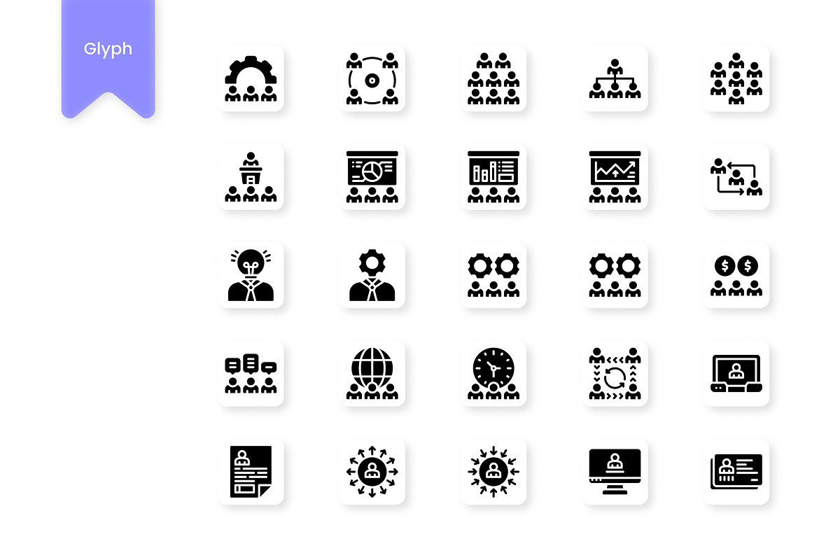 Business People Icons, a Duotone Icon by HacaStudio (Photo 3 of 3)