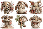Funny Easter Bunny Clipart Png, an Illustration by Daily.Designs (Thumbnail 4 of 8)