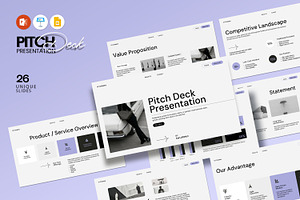 Pitch Deck Presentation Template, a Presentation Template by evgenystudio