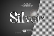 Silver Editable Text Effect Style, an Action Add-On by Mockmenot (Thumbnail 2 of 3)