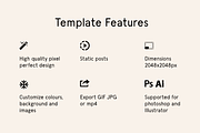 Minimal Facebook post templates, a Social Media Template by Wild Ones (Thumbnail 3 of 10)