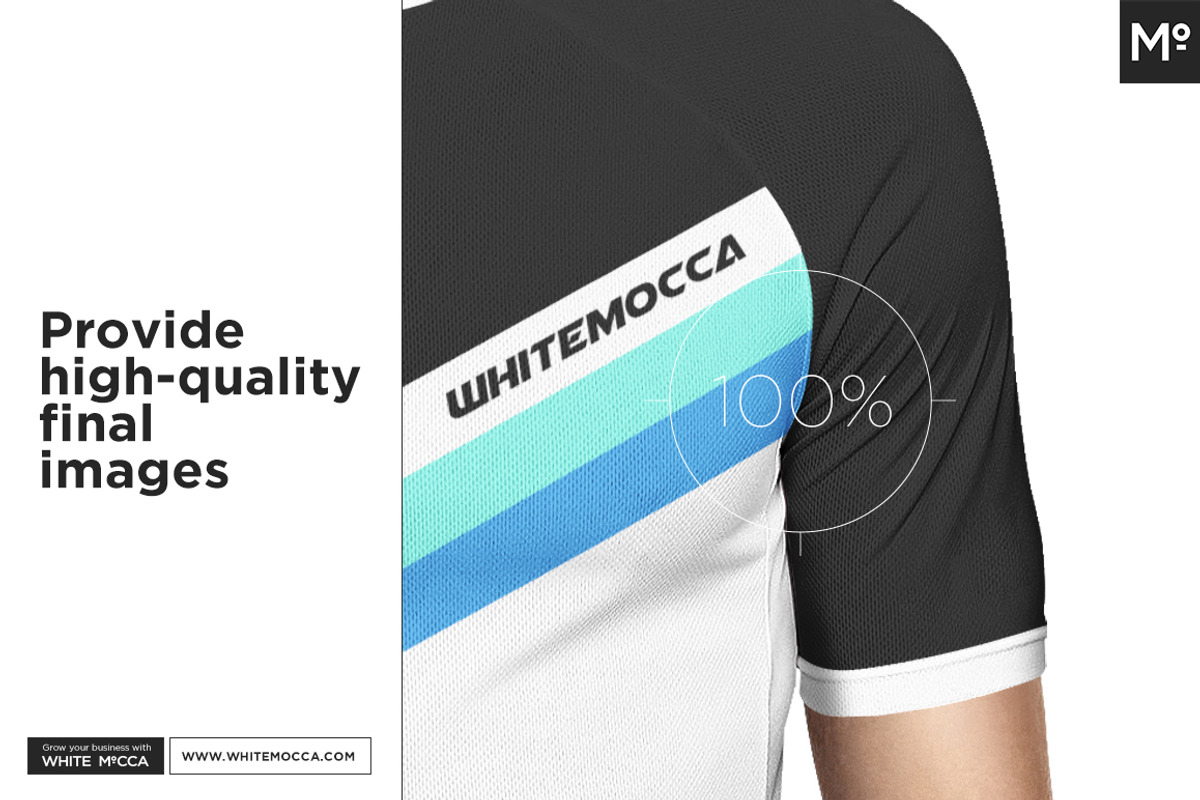 Bike Jersey Shortsleeve Mock-up, a Shirt Mockup by Mocca Mockups Store (Photo 8 of 8)