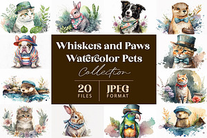 Whiskers and Paws Collection, an Animal Illustration by artsy-fartsy