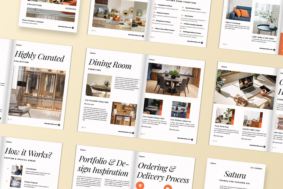 Elegant Catalog Brochure Furniture, a Brochure Template by productype1 (Photo 5 of 6)