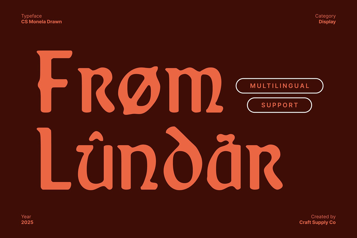 CS Monela Drawn, a Serif Font by Craft Supply Co. (Photo 5 of 8)