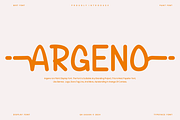 Argeno - Paint Font, a Sans Serif Font by QR Design Studio (Thumbnail 1 of 7)