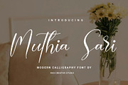 Muthia Sari - Modern Calligraphy, a Handwritten Font by RHD Creative Studio (Thumbnail 1 of 9)