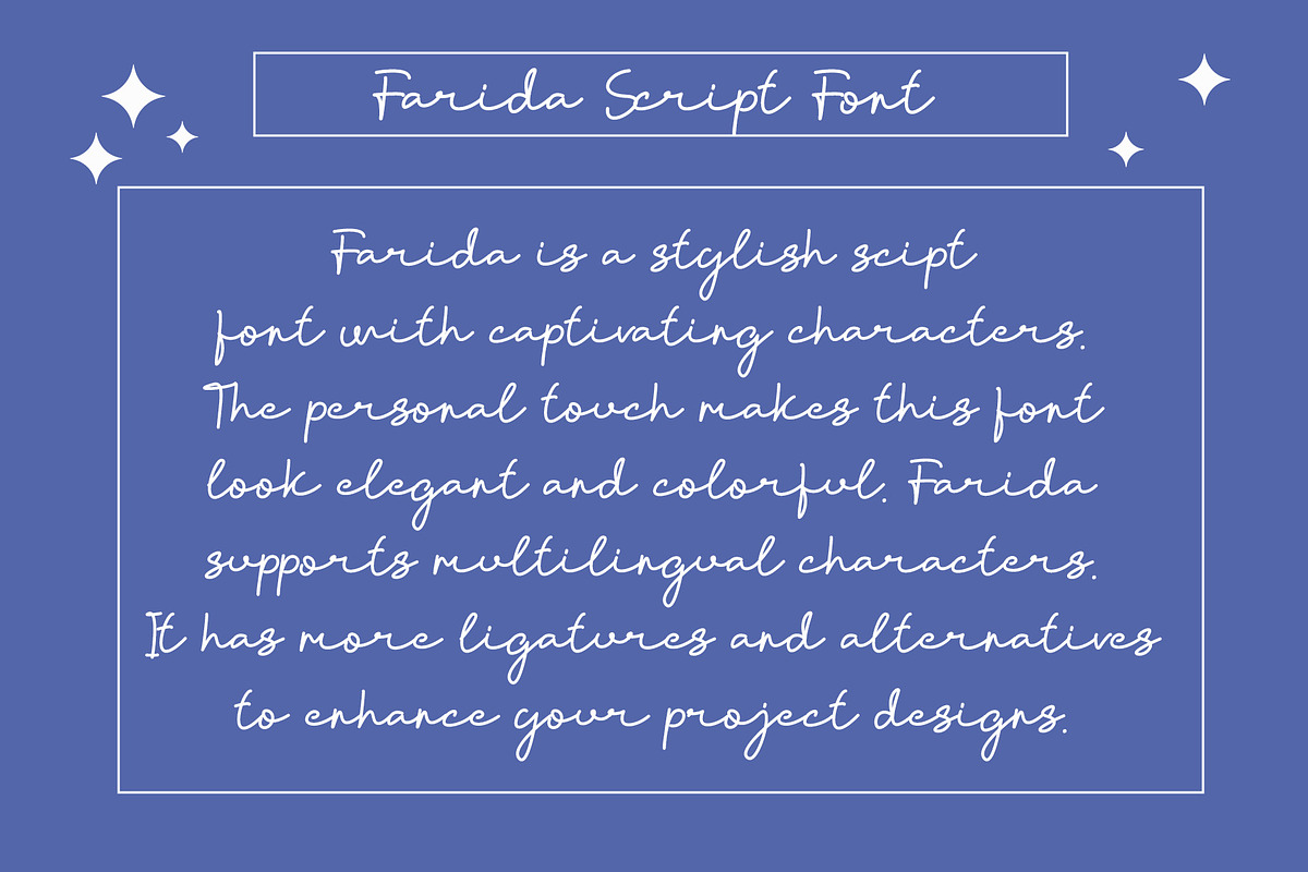 Farida Signature Script Font, a Script Font by Bilahstudio (Photo 12 of 12)