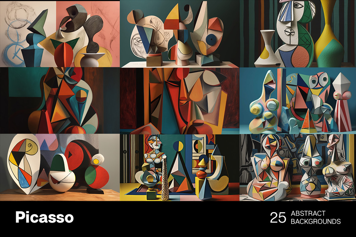 Picasso Backgrounds, a Background Graphic by Handmadefont