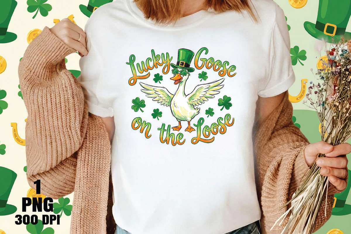 Lucky Goose On The Loose Png, an Illustration by Daily.Designs (Photo 4 of 5)
