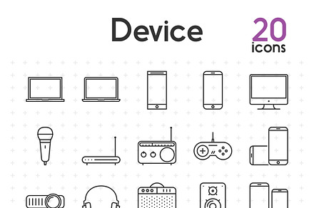 Device Vol.1, an Outline Icon by sergei.kokota