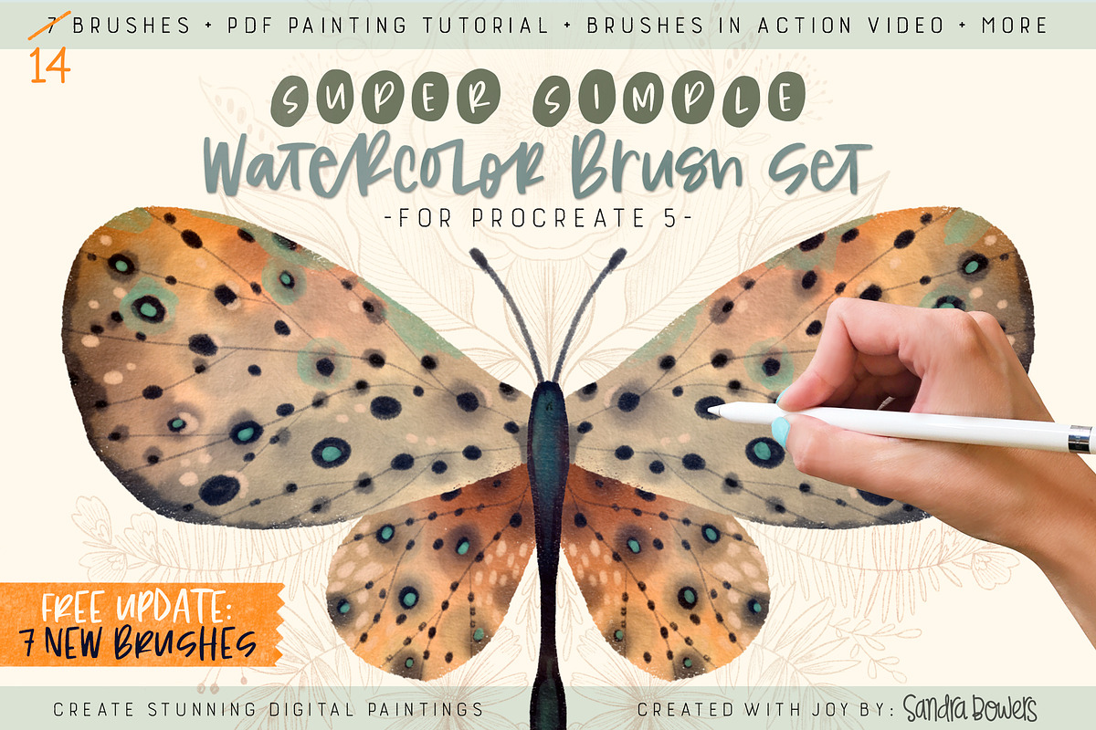 SB's Super Simple Watercolor Set, a Brush Add-On by Sandra Mejia (Photo 1 of 19)