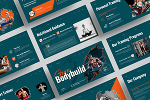 Gym Bodybuilder Presentation, a Presentation Template by MightyDesign