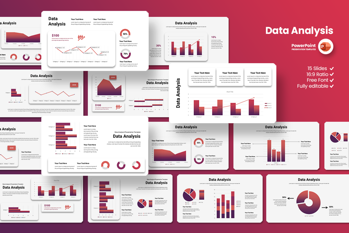 Data Analysis - PowerPoint Template, a Presentation Template by QR Design Studio (Photo 1 of 3)