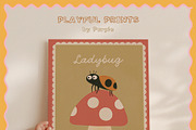 PLAYFUL PRINTS - Whimsical Posters, a Background Graphic by Purple (Thumbnail 6 of 11)