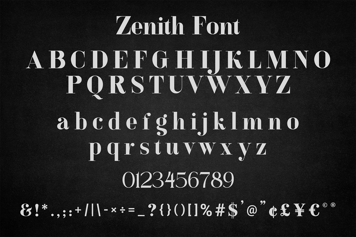 ZENITH - Modern Luxury Serif Font, a Serif Font by OWPictures (Photo 9 of 9)