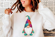 Christmas Gnome Glitter Brushstroke, an Illustration by SinaCreation (Thumbnail 2 of 7)