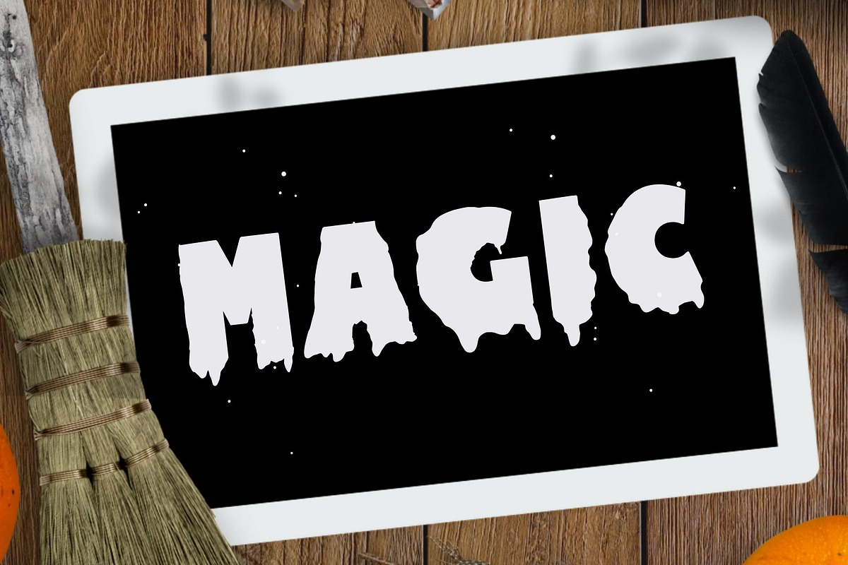 Haunted - Halloween font, a Handwritten Font by Sk designs (Photo 2 of 7)