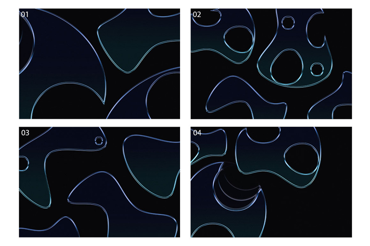 Neon Tide Shape Gradient Background, a Background Graphic by Eltypesstudio (Photo 2 of 11)