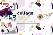Collage Colorful Patterns, a Pattern Graphic by Youandigraphics (Thumbnail 1 of 8)