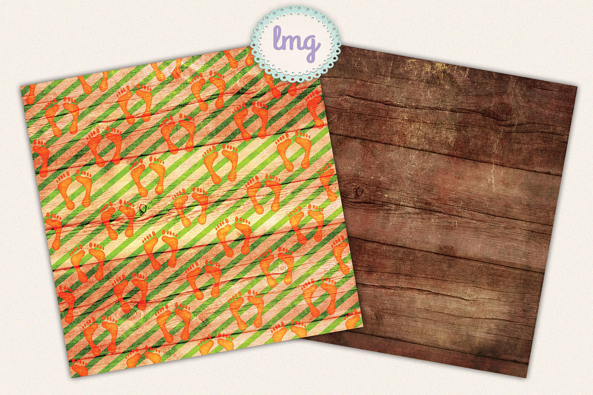 Beach Fun Digital Scrapbook Papers, a Pattern Graphic by Lavender Mint Graphics (Photo 2 of 6)