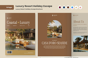 Luxury Resort Editorial Brochure, a Brochure Template by twinstd