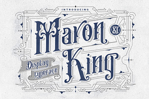 Maron King  | Victorian Display Font