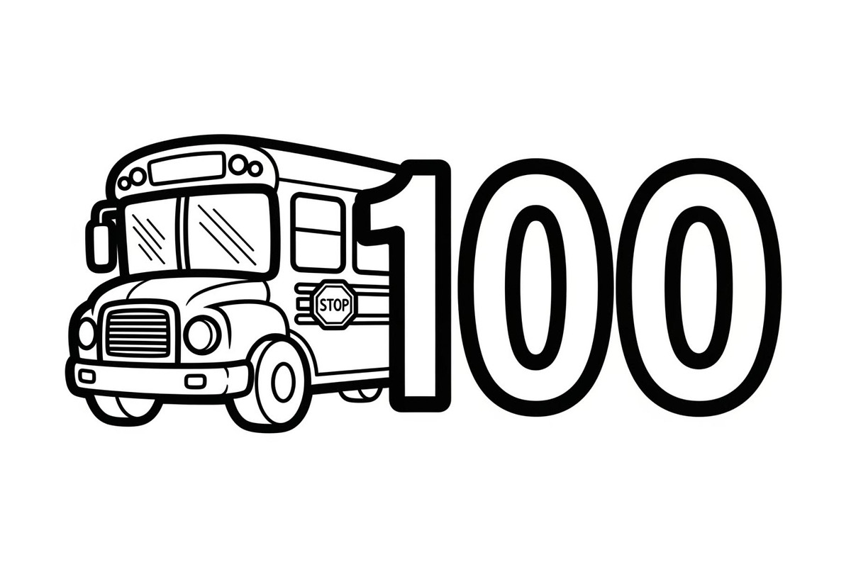 School Day 100 Designs, a Graphic by Designer_Momina (Photo 8 of 13)