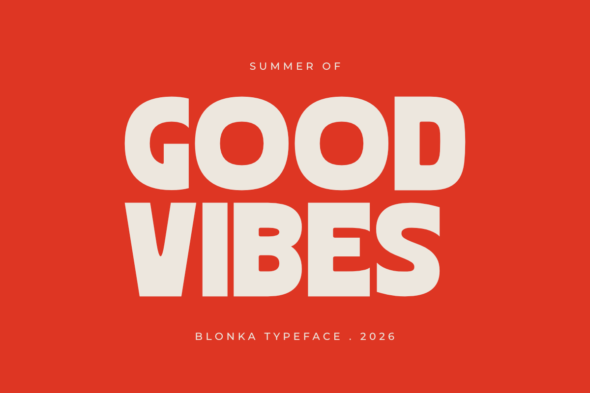 Blonkra – Chunky Bold Sans Font, a Sans Serif Font by Muksal Creative (Photo 5 of 10)