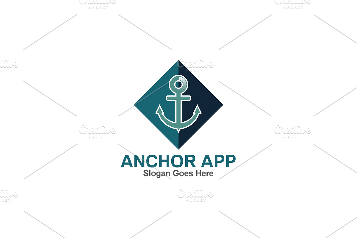 Anchor APP Logo Template, a Branding & Logo Template by mesuka (Photo 2 of 2)