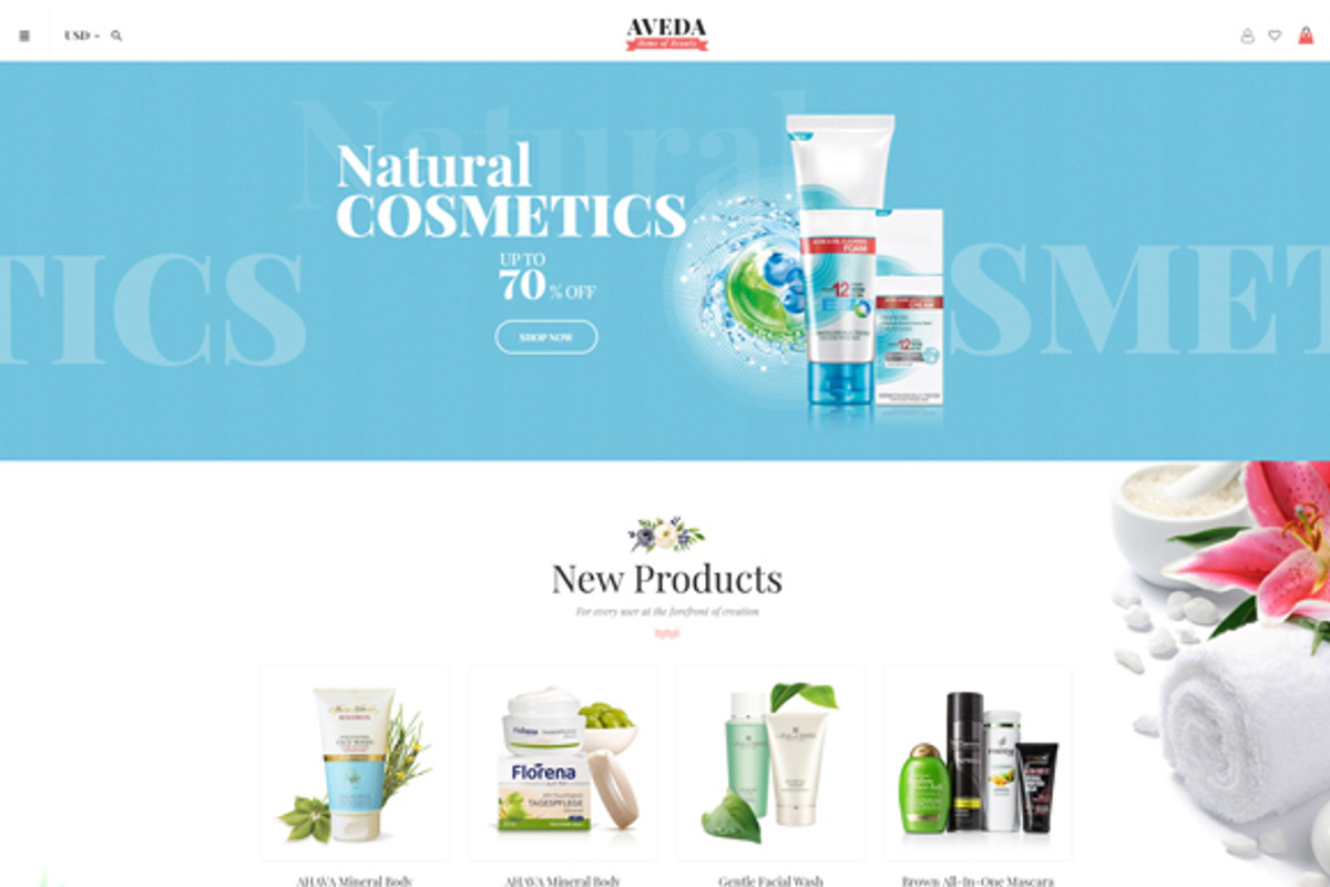 Magento 2 Aveda, a Websites & App Template by Puzzthemes (Photo 2 of 3)